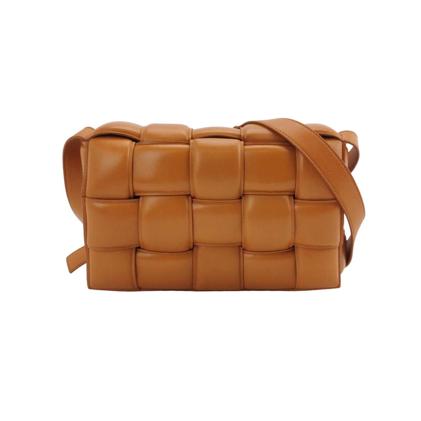 Bottega Veneta Padded Cassette Caramel Leather Crossbody Bag