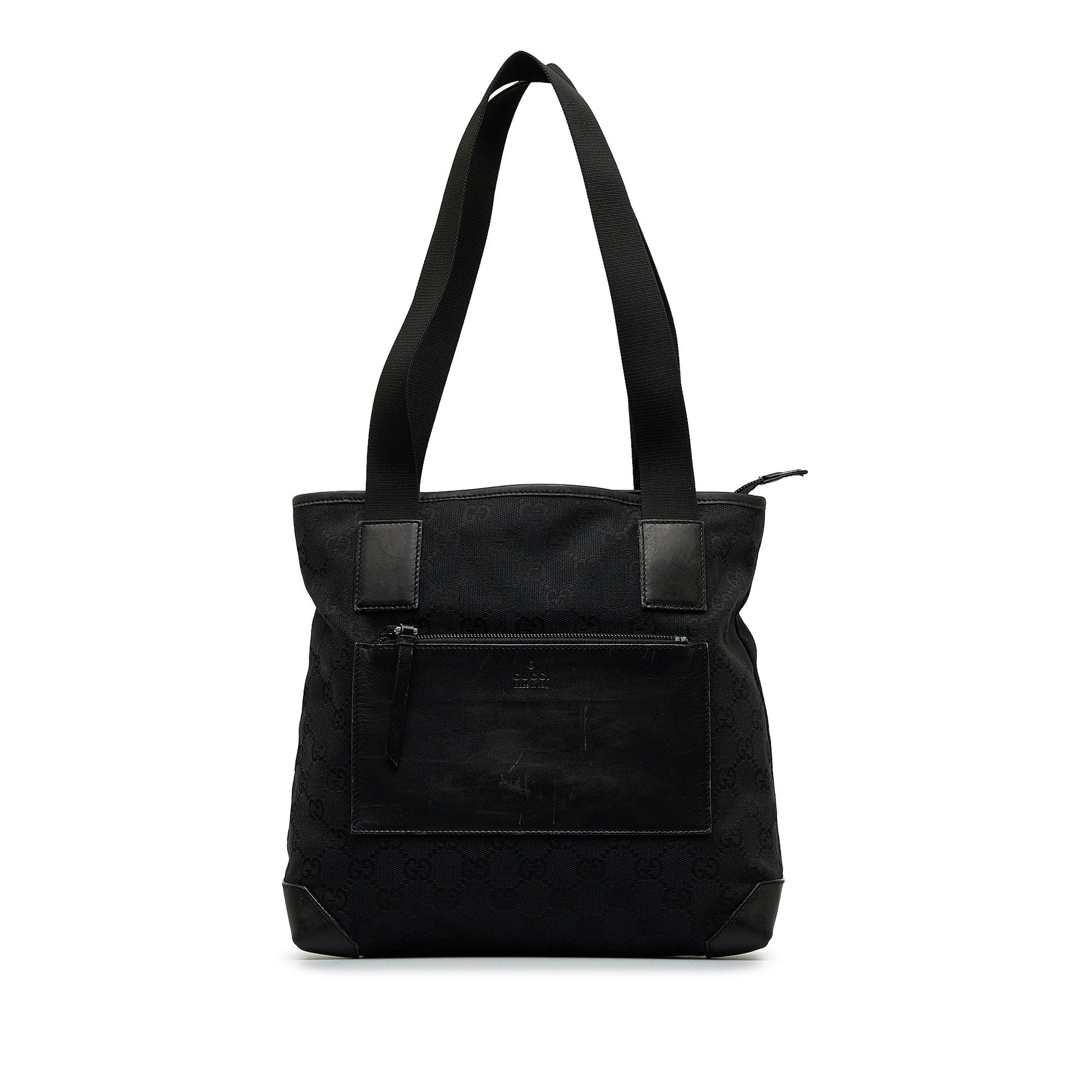 Gucci Black Canvas Tote Style 5
