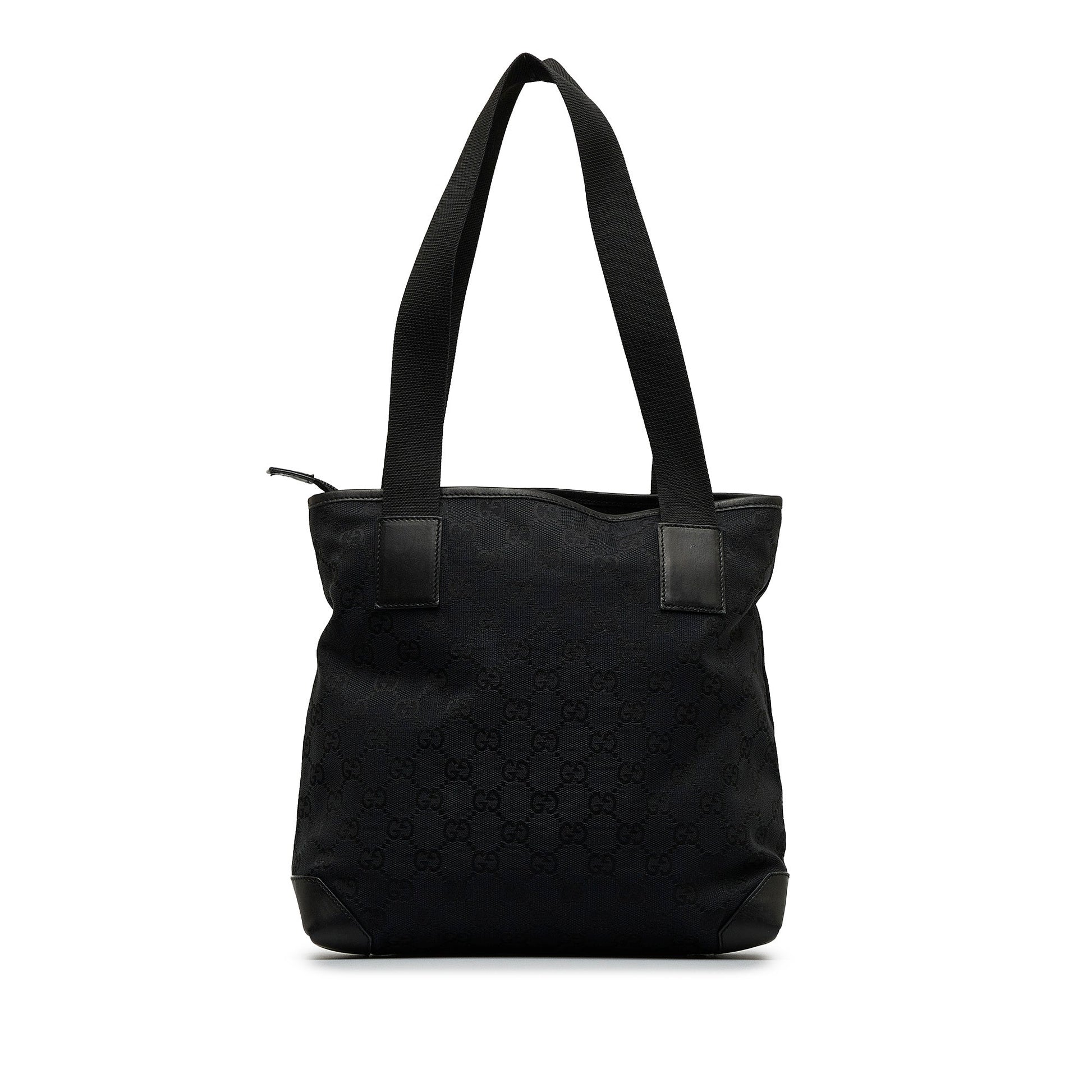 Gucci Black Canvas Tote Style 5