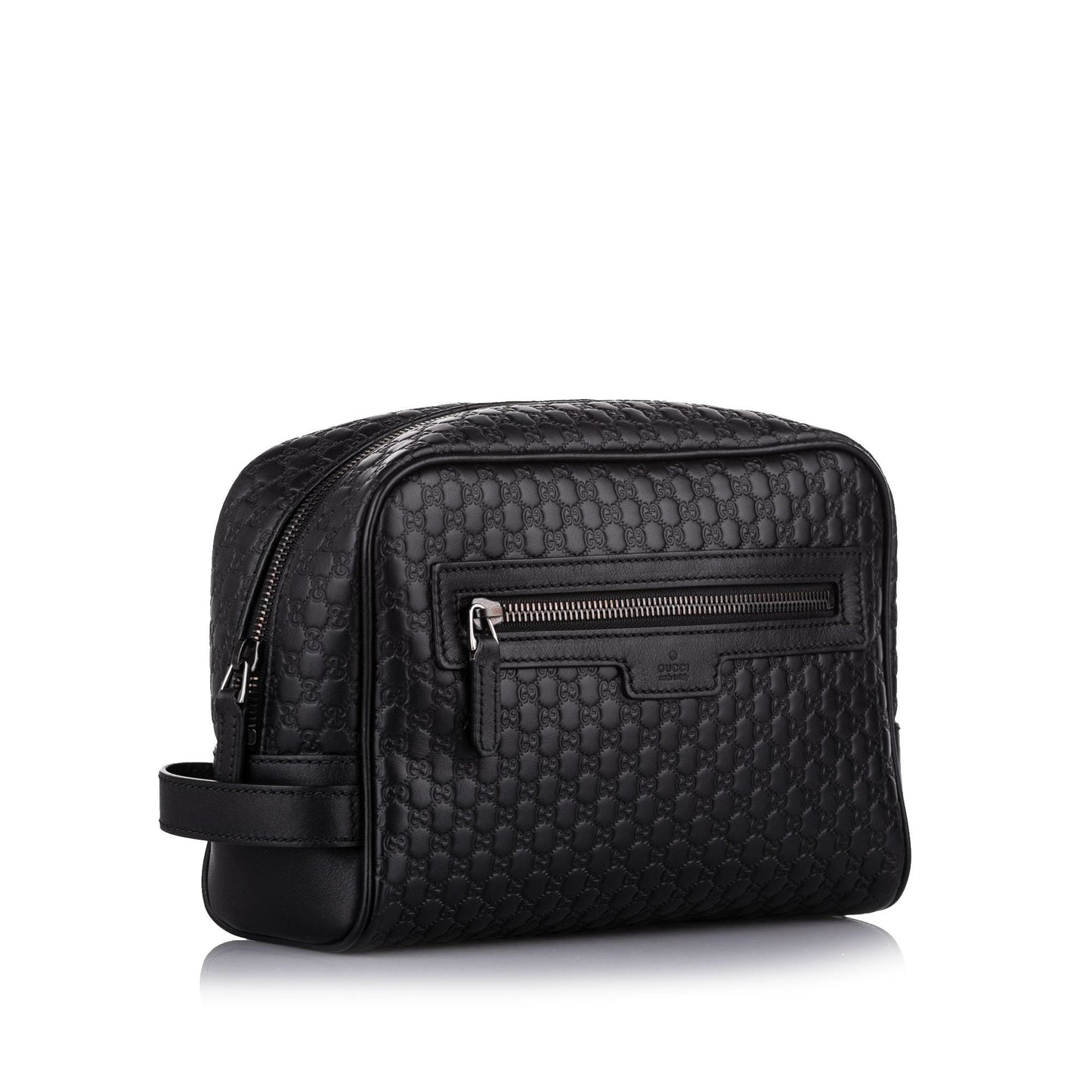 Gucci Guccissima Black Leather Clutch Style 1