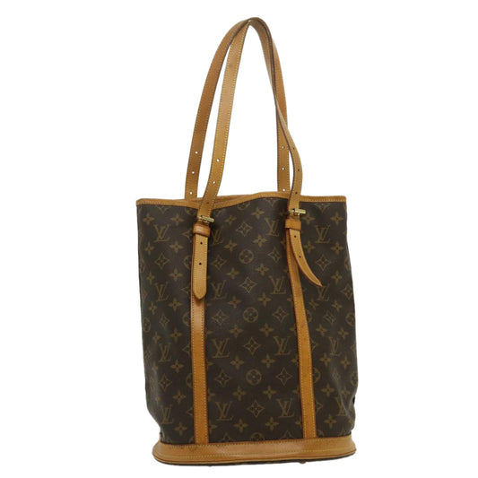 Louis Vuitton Gray Canvas Bucket GM shoulder bag