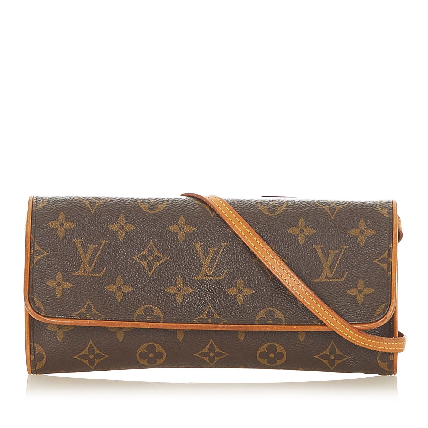 Louis Vuitton Monogram Pochette Twin PM Brown
