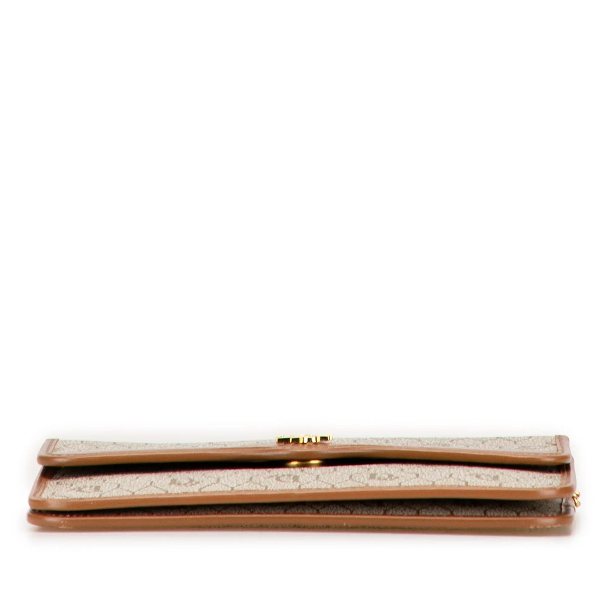 Brown Dior Honeycomb Coated Canvas Chain Shoulder Bag