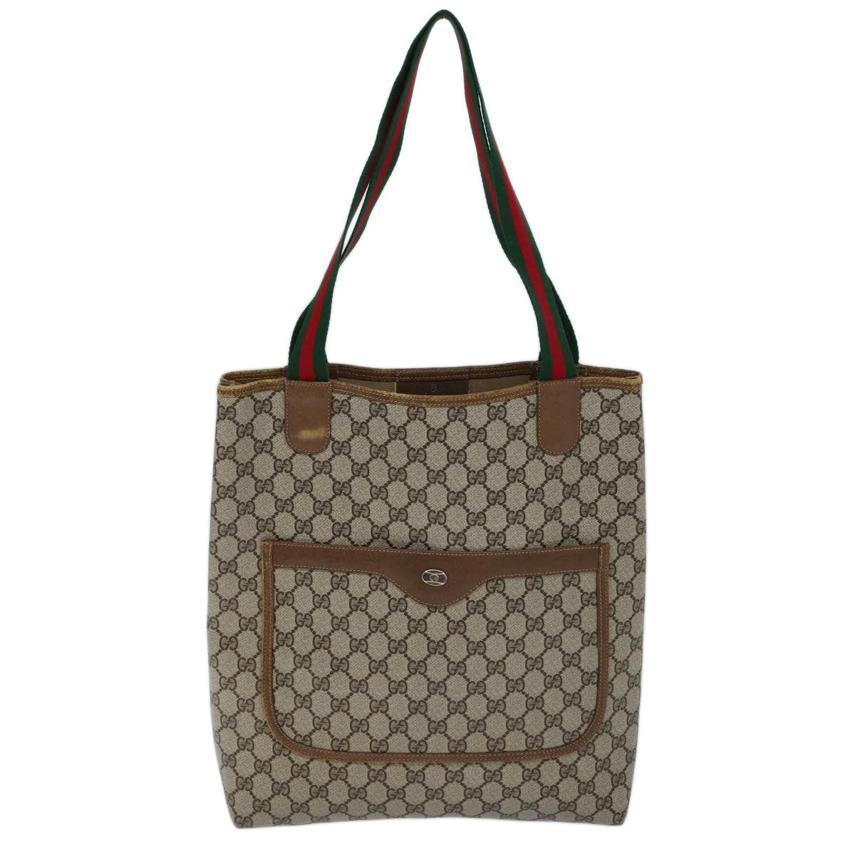 Gucci Leather Canvas Tote