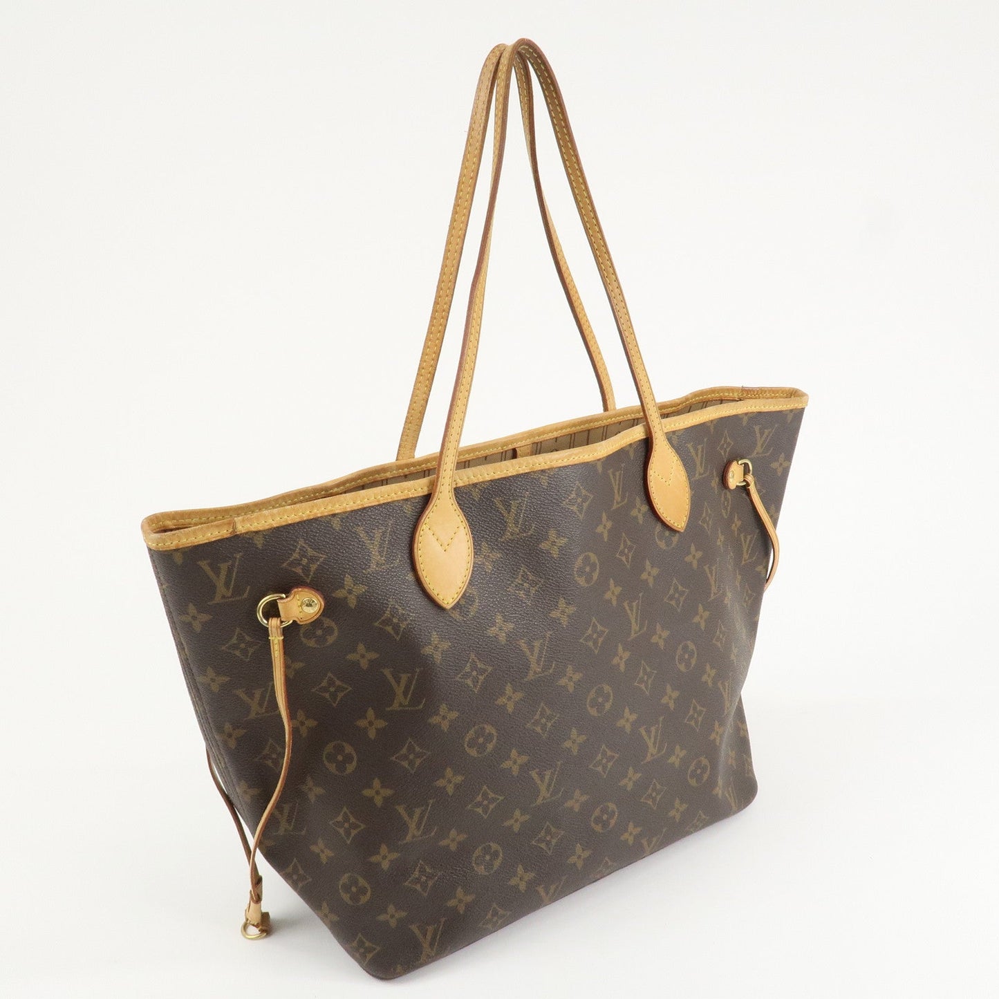 Louis Vuitton Monogram Neverfull MM Tote Bag Brown M40156