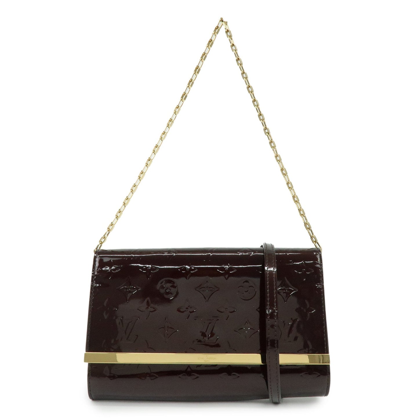 Louis Vuitton Monogram Vernis Clutch Ana Clutch Bag Amarante M90093