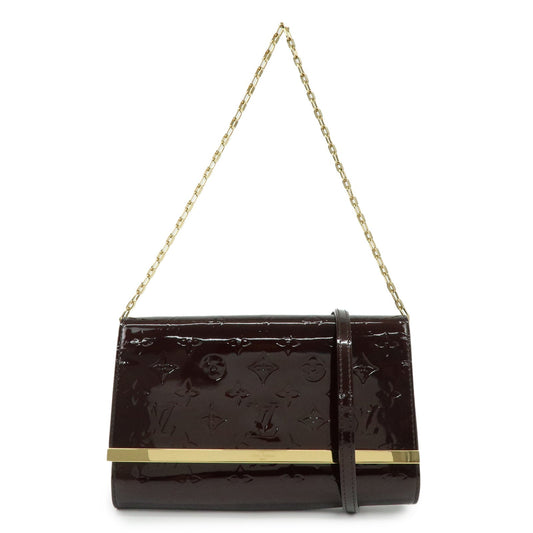 Louis Vuitton Monogram Vernis Clutch Ana Clutch Bag Amarante M90093