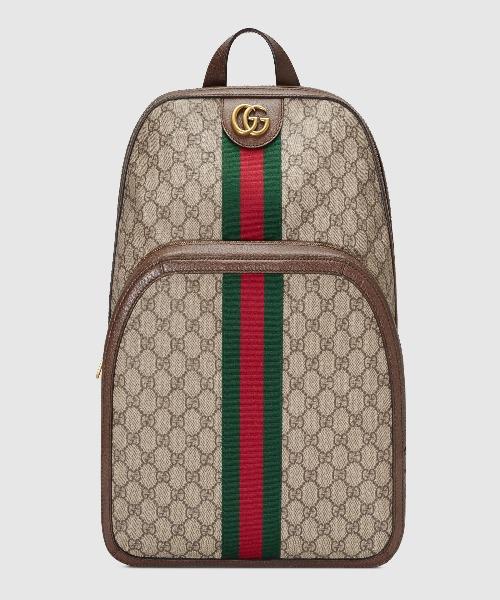 Gucci Monogram Leather Canvas Crossbody