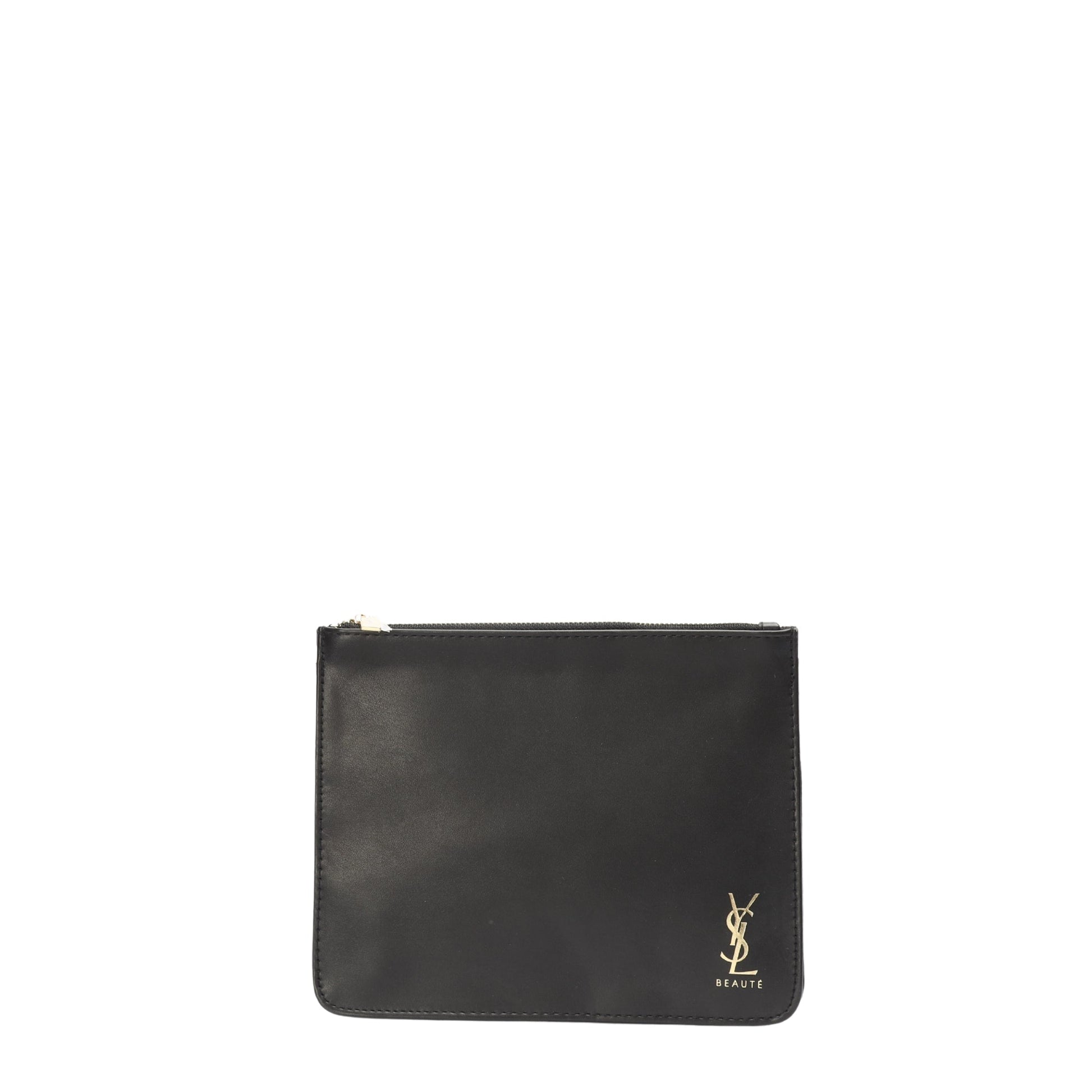 Yves Saint Laurent Black Zip Pouch Luxury Handbag