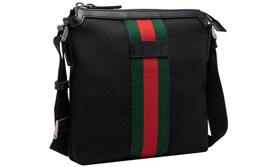 Gucci Leather Canvas Shoulder Bag