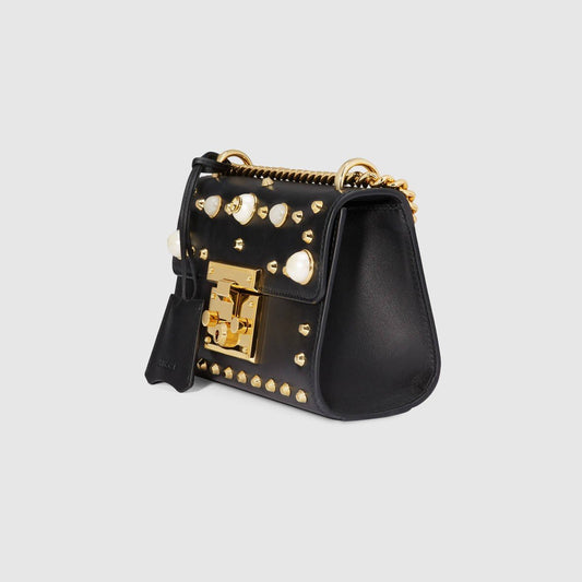 Gucci Monogram Chain Leather Crossbody