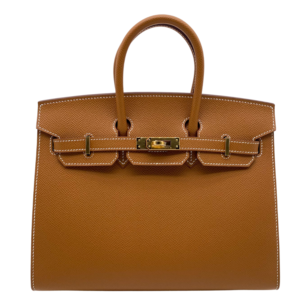 Hermes25cm Birkin Sellier Gold Epsom Leather Gold Hardware