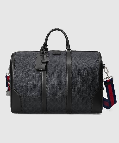 Gucci Monogram Nylon Leather Canvas Crossbody