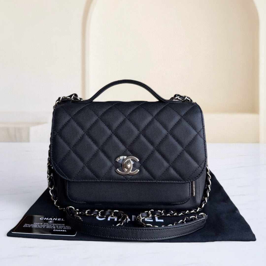 Chanel Business Affinity - Caviar Quilted Grained Calfskin Black Gold Hardware