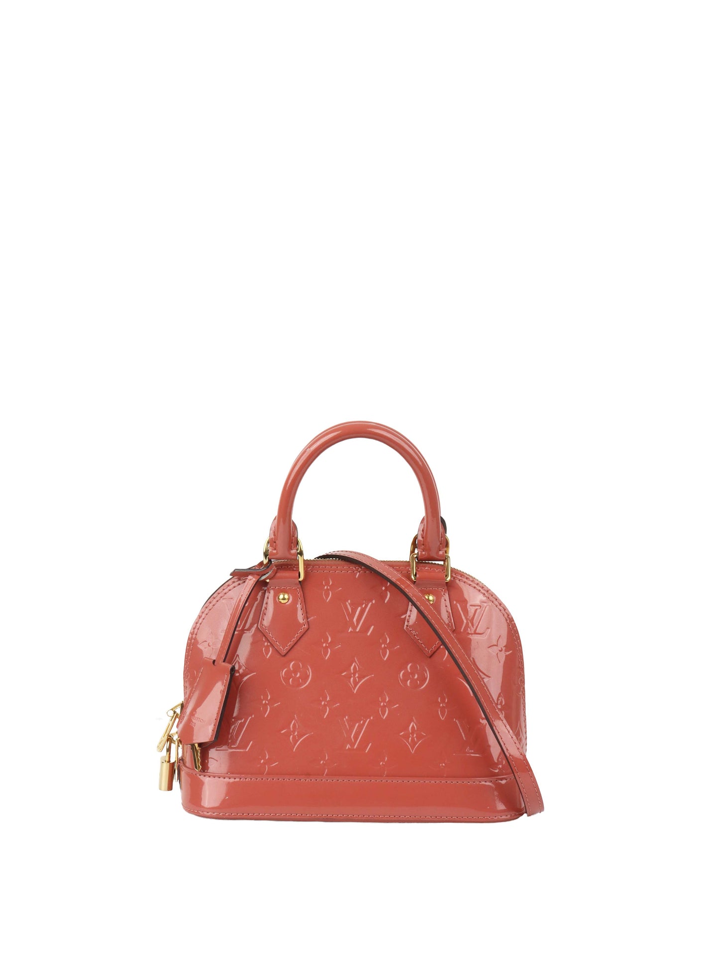 Louis Vuitton Pink Patent Vernis Alma BB
