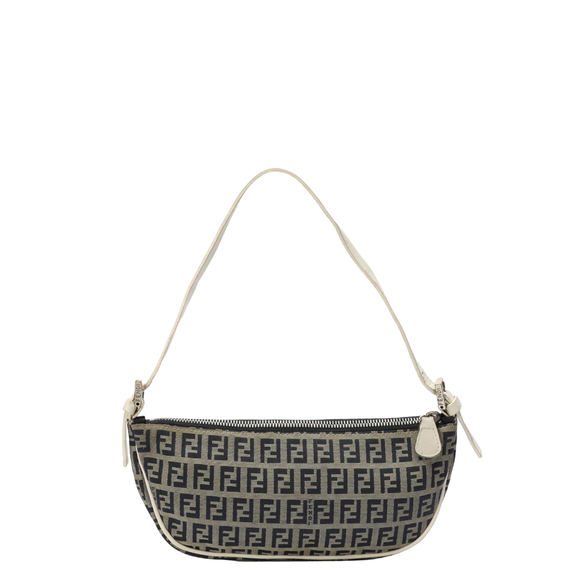 Fendi Zucchino Logo Mini Baguette