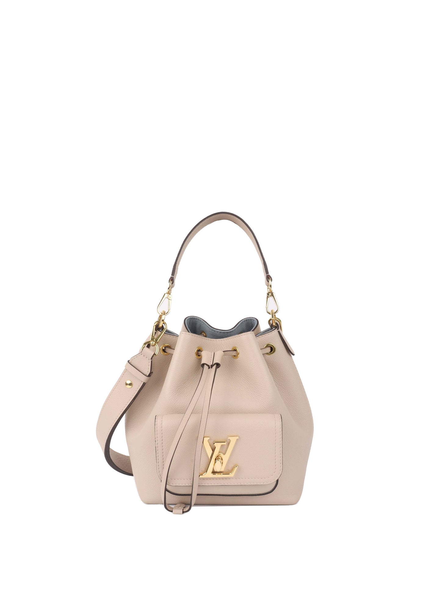 Louis Vuitton Beige Lockme Bucket Bag