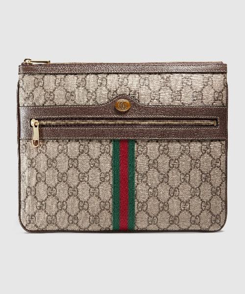 Gucci Monogram Leather Canvas Crossbody