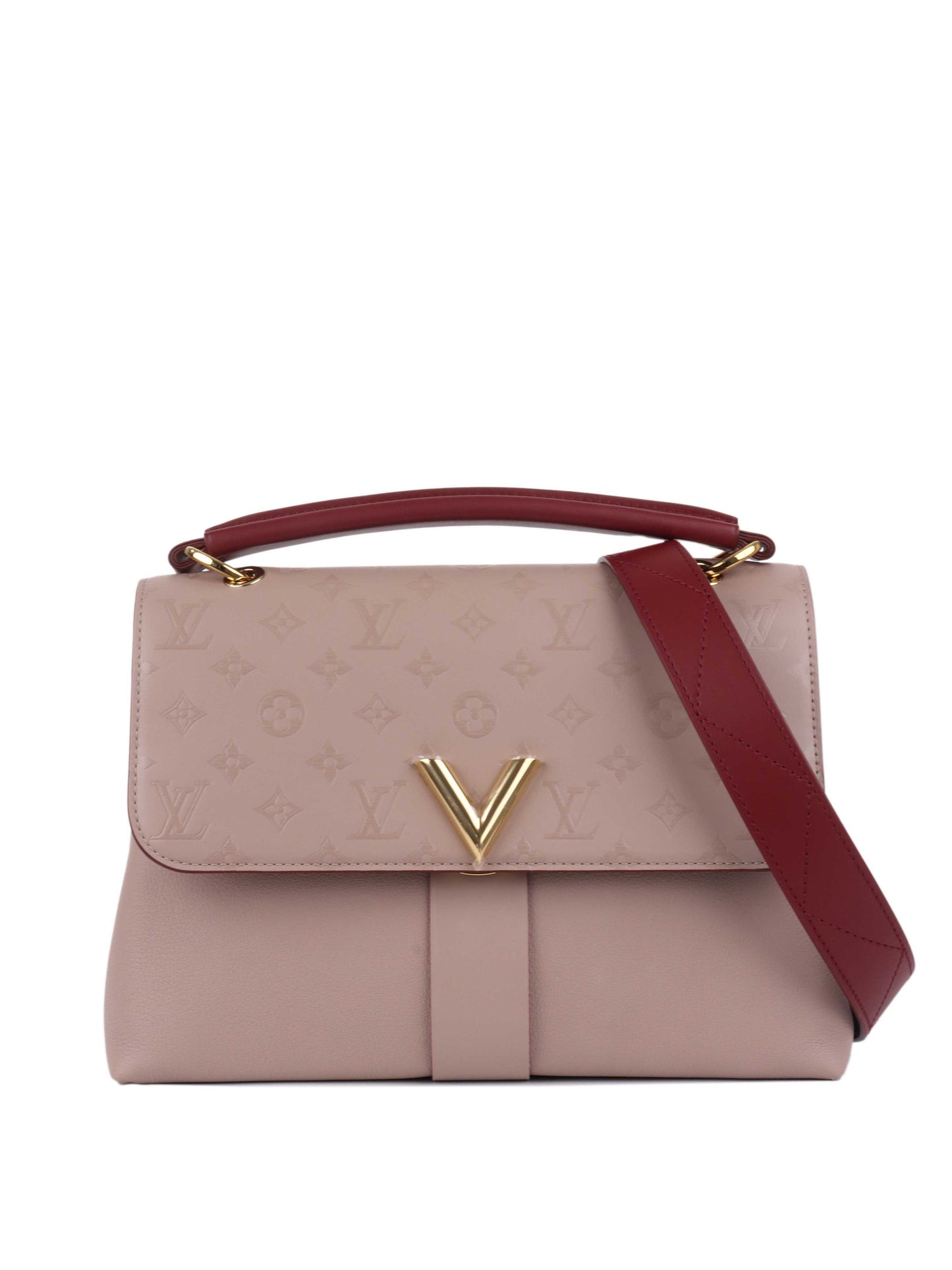 Louis Vuitton Taupe Red Very One Handle Bag