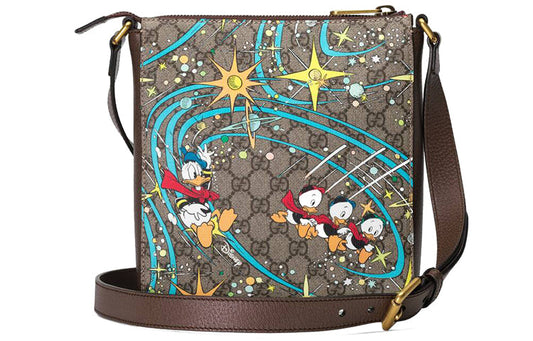 Gucci Leather Canvas Shoulder Bag