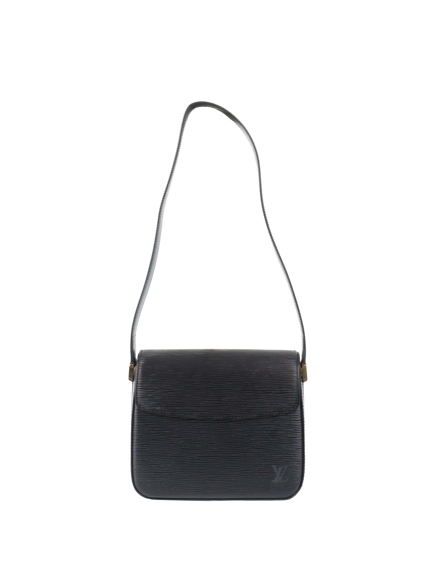 Louis Vuitton Black Bucci Epi Leather Shoulder Bag