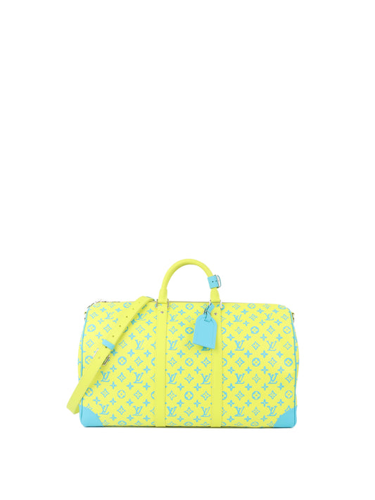 Louis Vuitton Limited Edition Monogram Neon Color Keepall 50