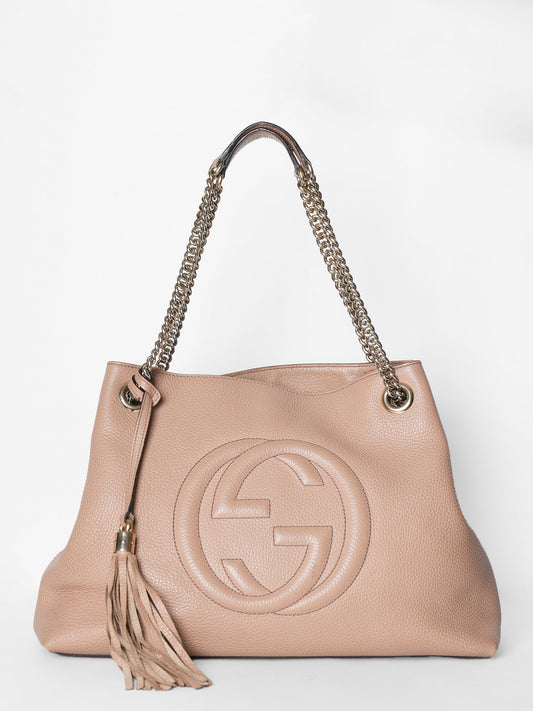 Gucci Lou Quilted Chain Tote