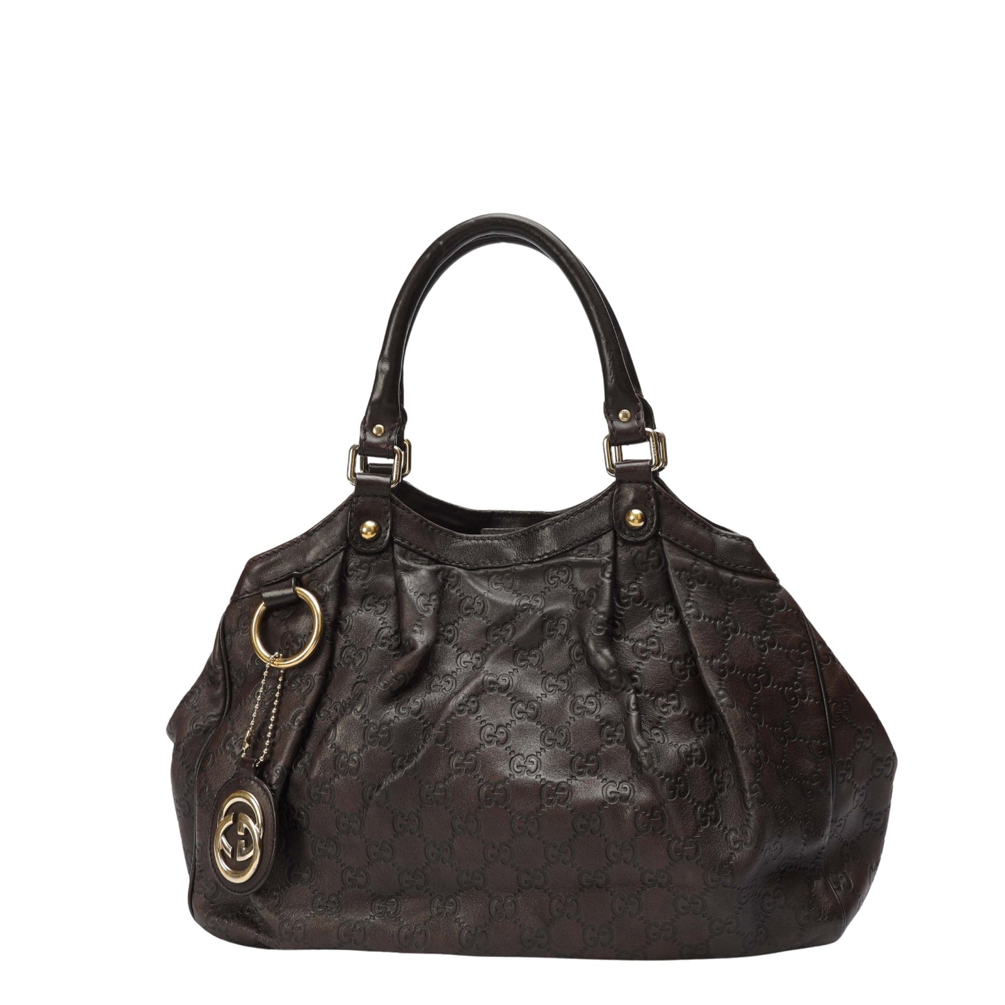 Gucci Monogram Leather Tote