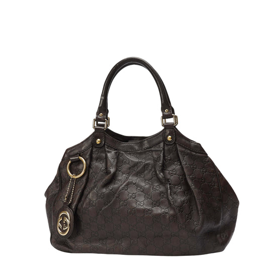 Gucci Monogram Leather Tote