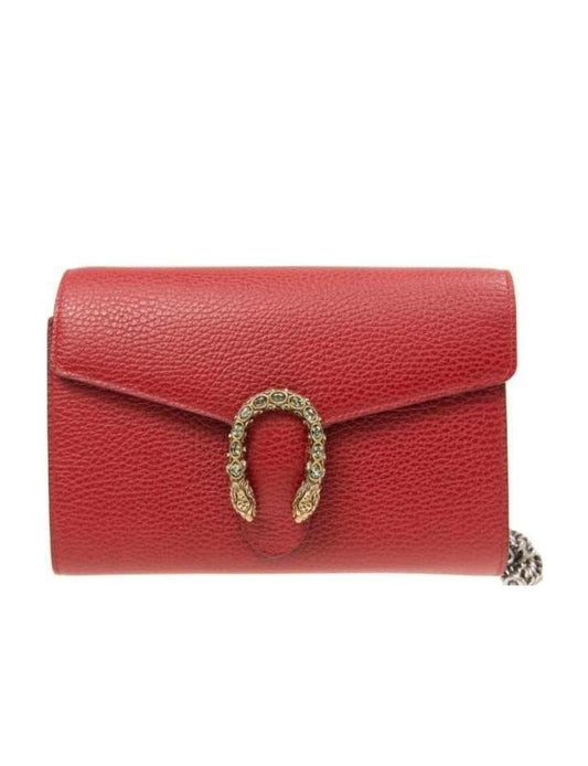 Gucci Leather Chain Shoulder Bag Style 17