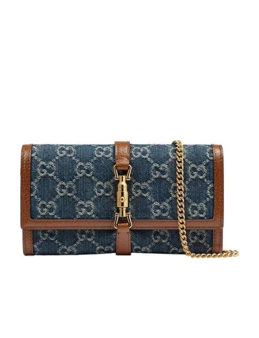 Gucci Leather Chain Clutch