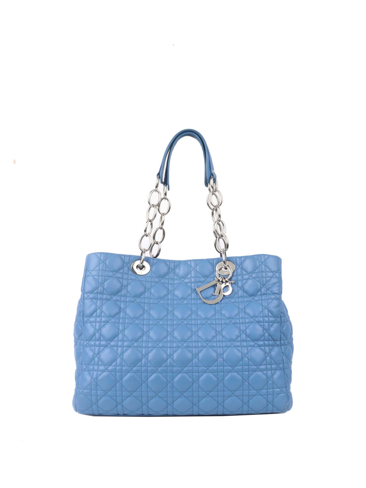 Dior Large Blue Cannage Soft Shopping Tote