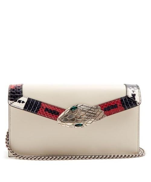 Gucci Monogram Chain Leather Crossbody