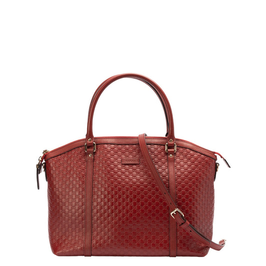 Gucci Leather Canvas Shoulder Bag