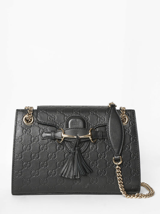 Gucci Lou Chain Leather Shoulder Bag