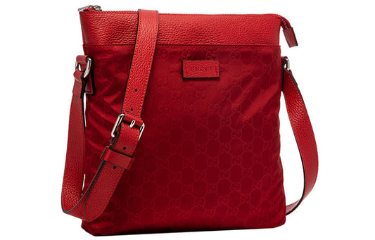 Gucci Nylon Leather Shoulder Bag