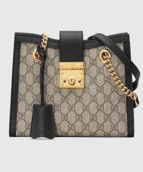 Gucci Monogram Chain Leather Crossbody