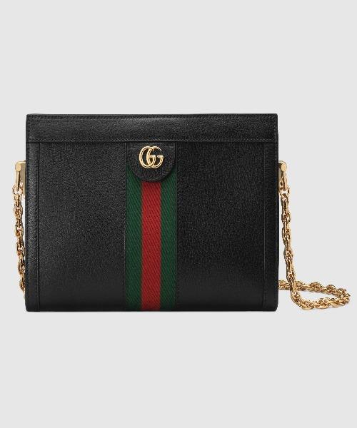 Gucci Monogram Chain Leather Crossbody