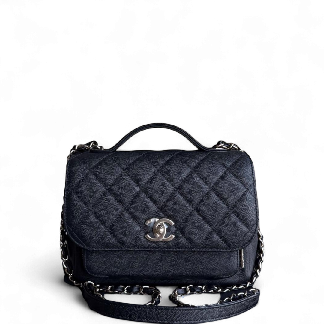 Chanel Business Affinity - Caviar Quilted Grained Calfskin Black Gold Hardware