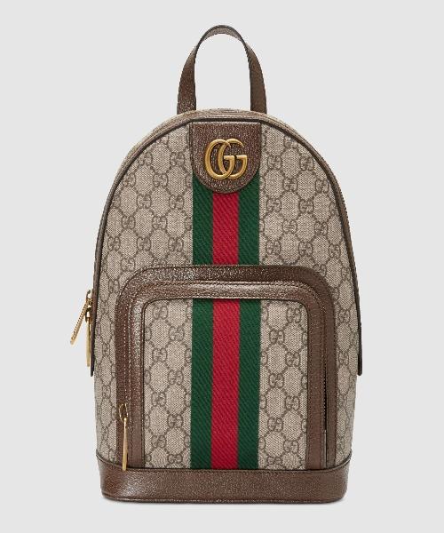 Gucci Monogram Leather Canvas Crossbody