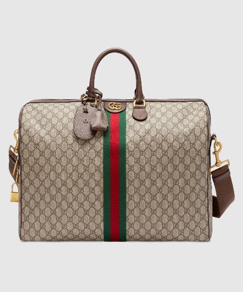 Gucci Monogram Nylon Leather Canvas Crossbody