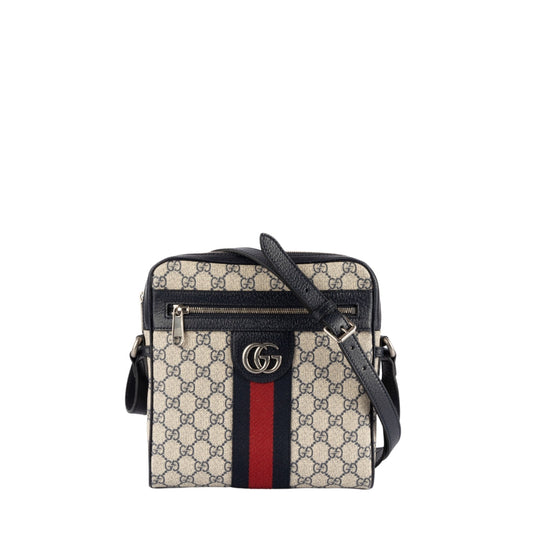 Gucci Monogram Leather Canvas Crossbody