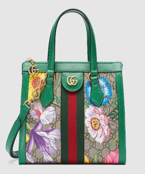 Gucci Monogram Leather Canvas Tote