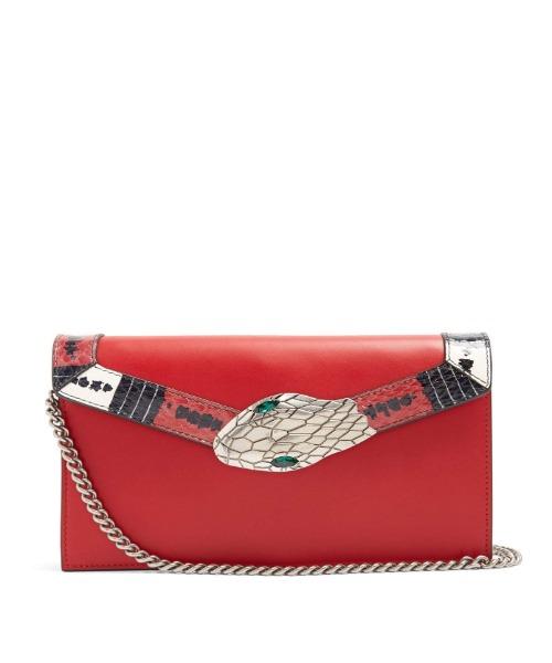 Gucci Monogram Chain Leather Crossbody