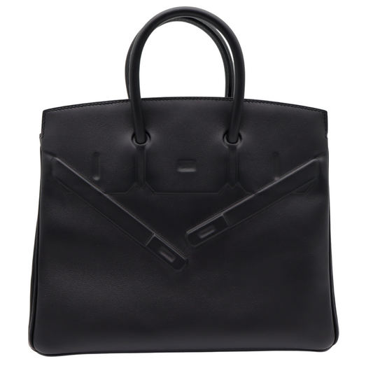 Hermes25cm Birkin Shadow Black Swift Leather