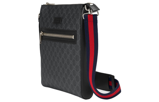 Gucci Leather Canvas Shoulder Bag