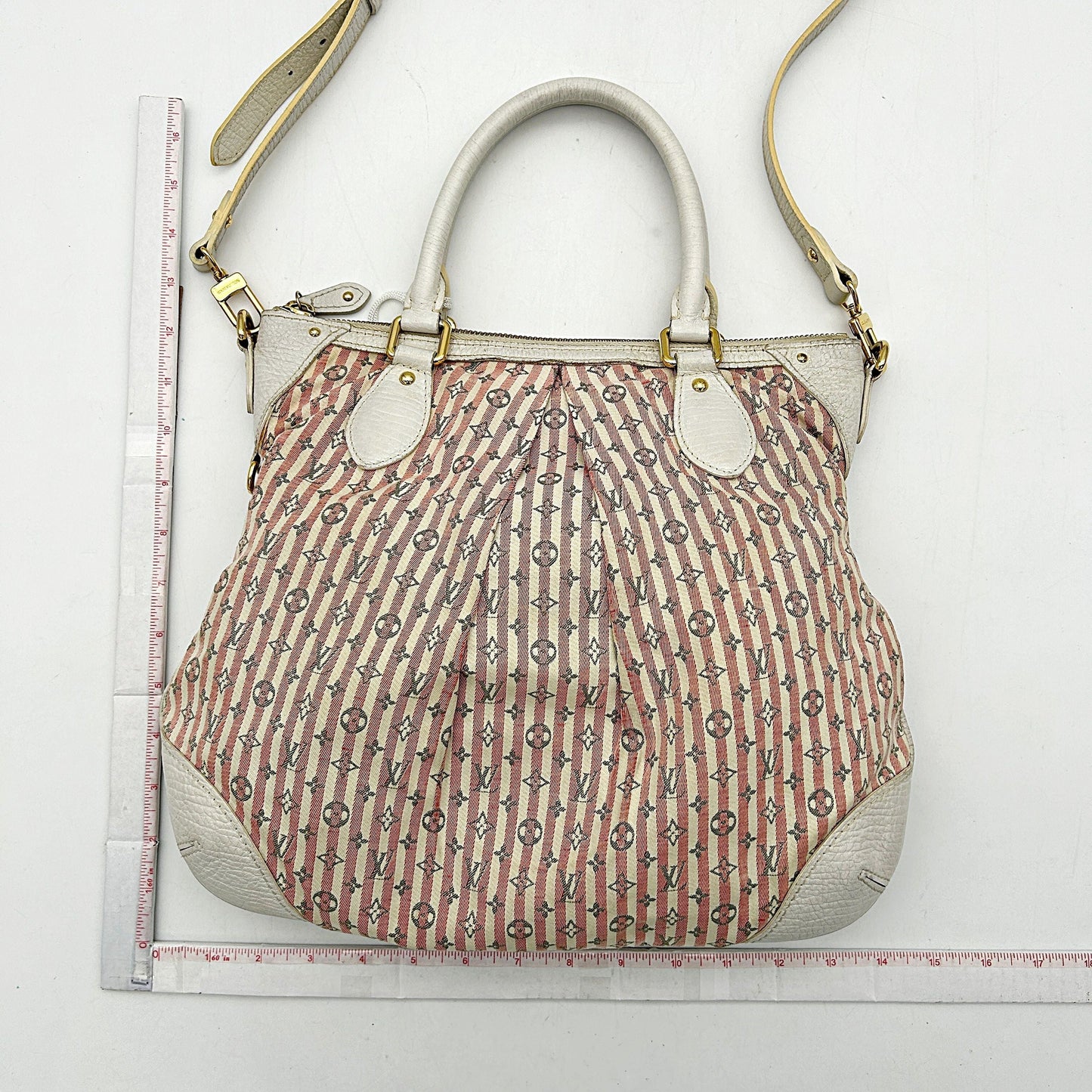 LOUIS VUITTON Mini Lin Croisette Marina PM Rouge LA5549