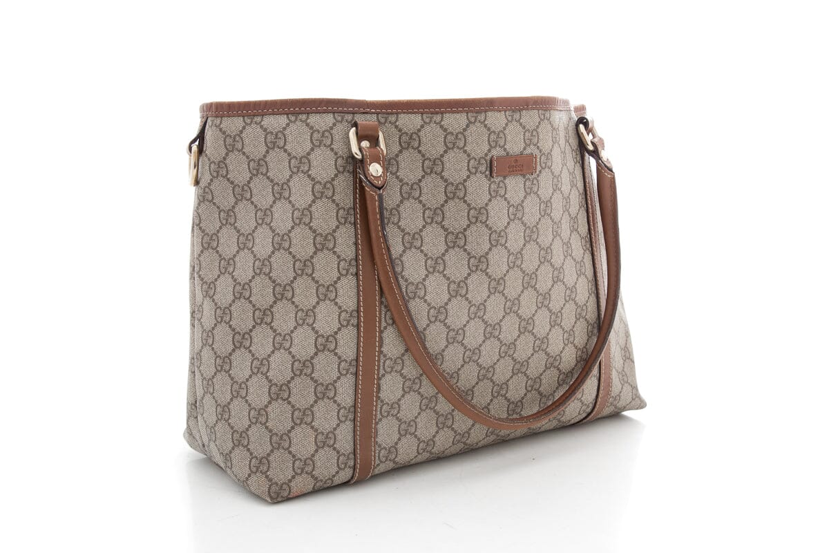 Gucci Leather Canvas Tote Style 13