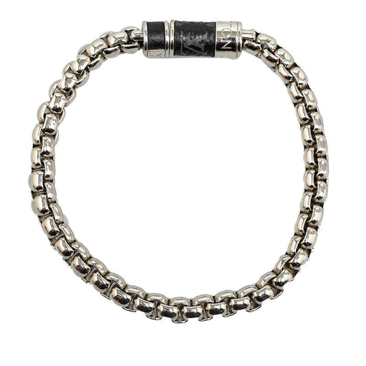 Louis Vuitton Monogram M63107 Silver Metal PVC Bracelet Louis Vuitton