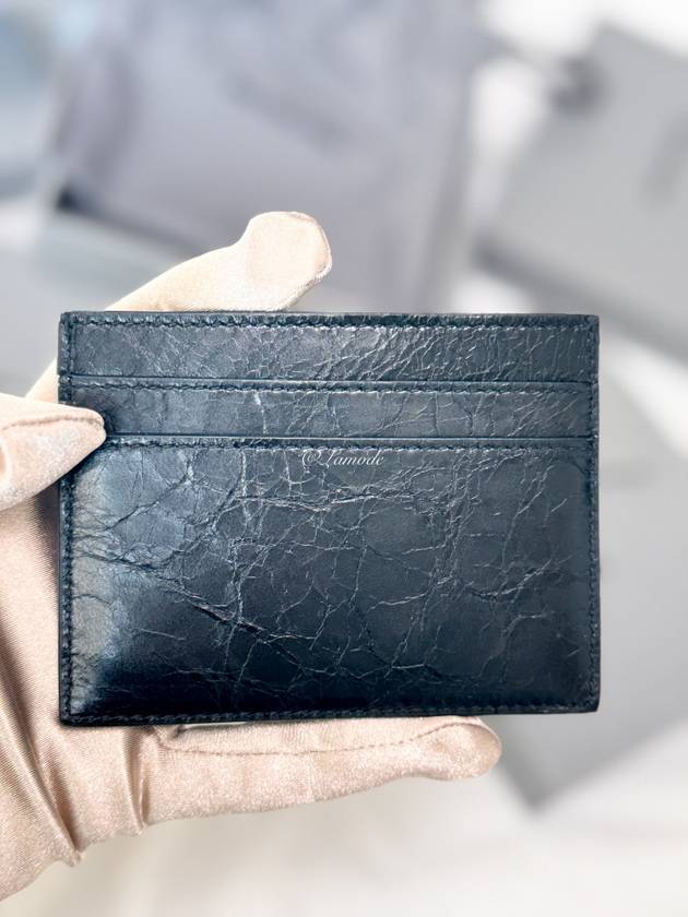 Luxury Balenciaga Trending 2026 Monaco Card Wallet Black